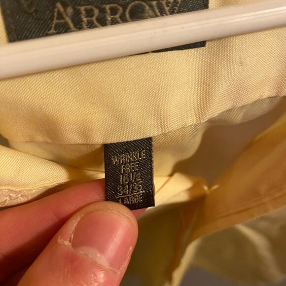 Yellow Button Up Size Large - Picture 3 of 3